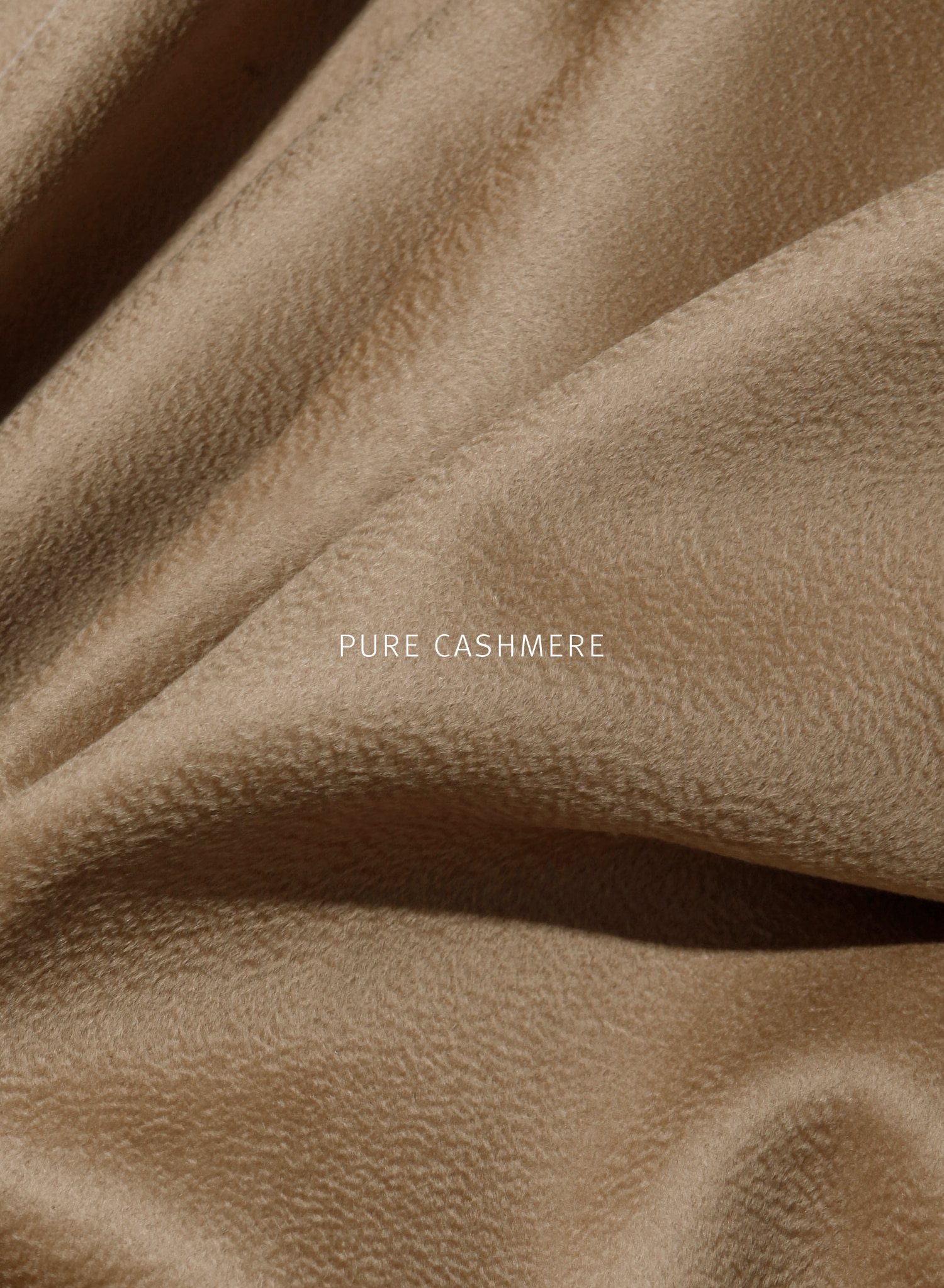 HAND MADE CASHMERE ROBE COAT│CAMEL